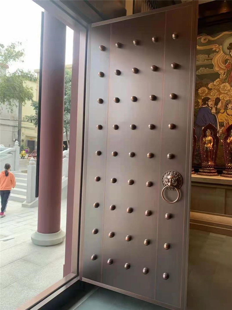 土地殿銅門，銅牌扁 